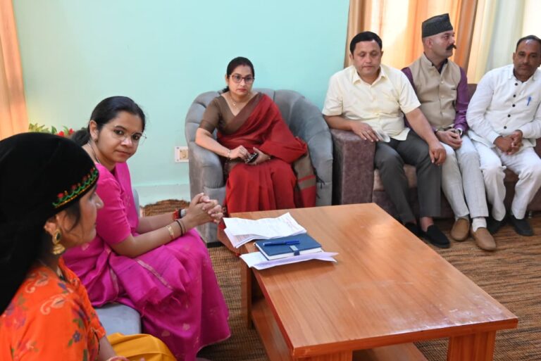 DM Tehri hearing Lakhwar Dam Project affected farmers in Tehri Garhwal